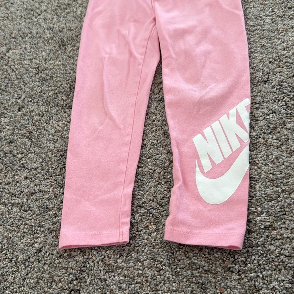 Nike Pink girls Leggings 3t - Picture 2 of 6